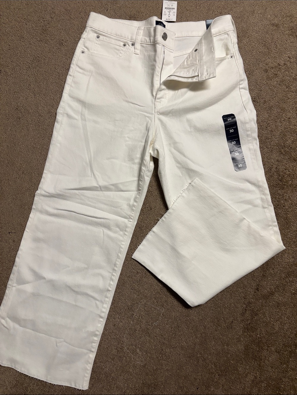 Womens Wide Leg Crop Jeans J Crew Sz 30